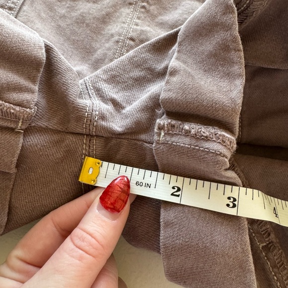 🛑UNAVAILABLE Free People High Roller Shortall Purple Mauve Medium Overalls - Picture 7 of 9